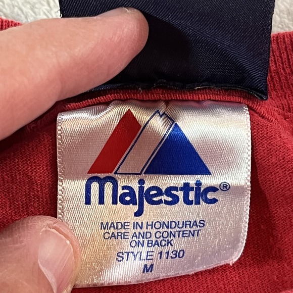 St Louis Cardinals Shirt Mens Medium MLB Baseball Smith 1 Cooperstown Collection - Picture 7 of 7